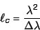 \begin{displaymath}
\ell_c = \frac{\lambda^2}{\Delta \lambda}
\end{displaymath}